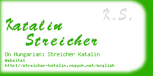 katalin streicher business card